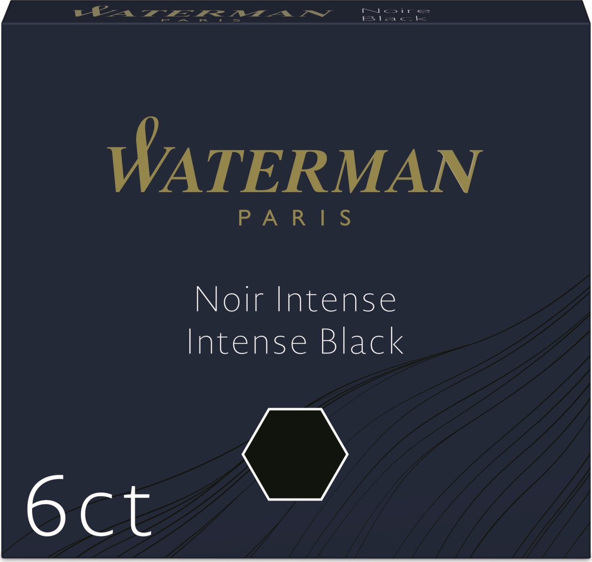 Waterman INT Refill L | Fyldepen | Sort | 6 stk.