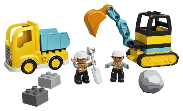 LEGO 10931 Lastbil og gravemaskine på larvefødder