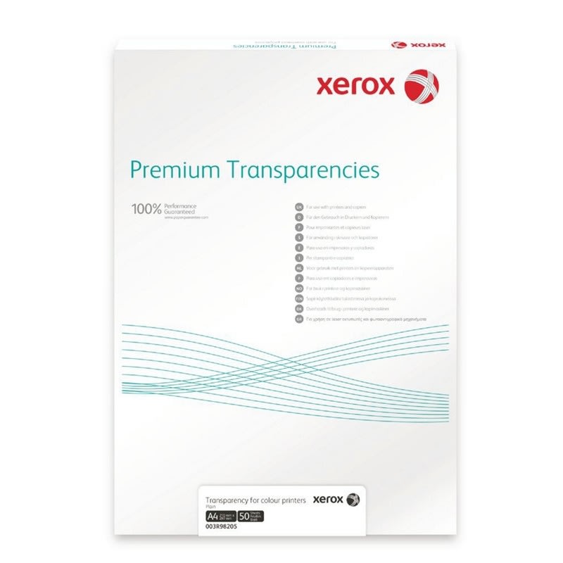 Xerox Premium Transparent film, A3/100mic/100 ark