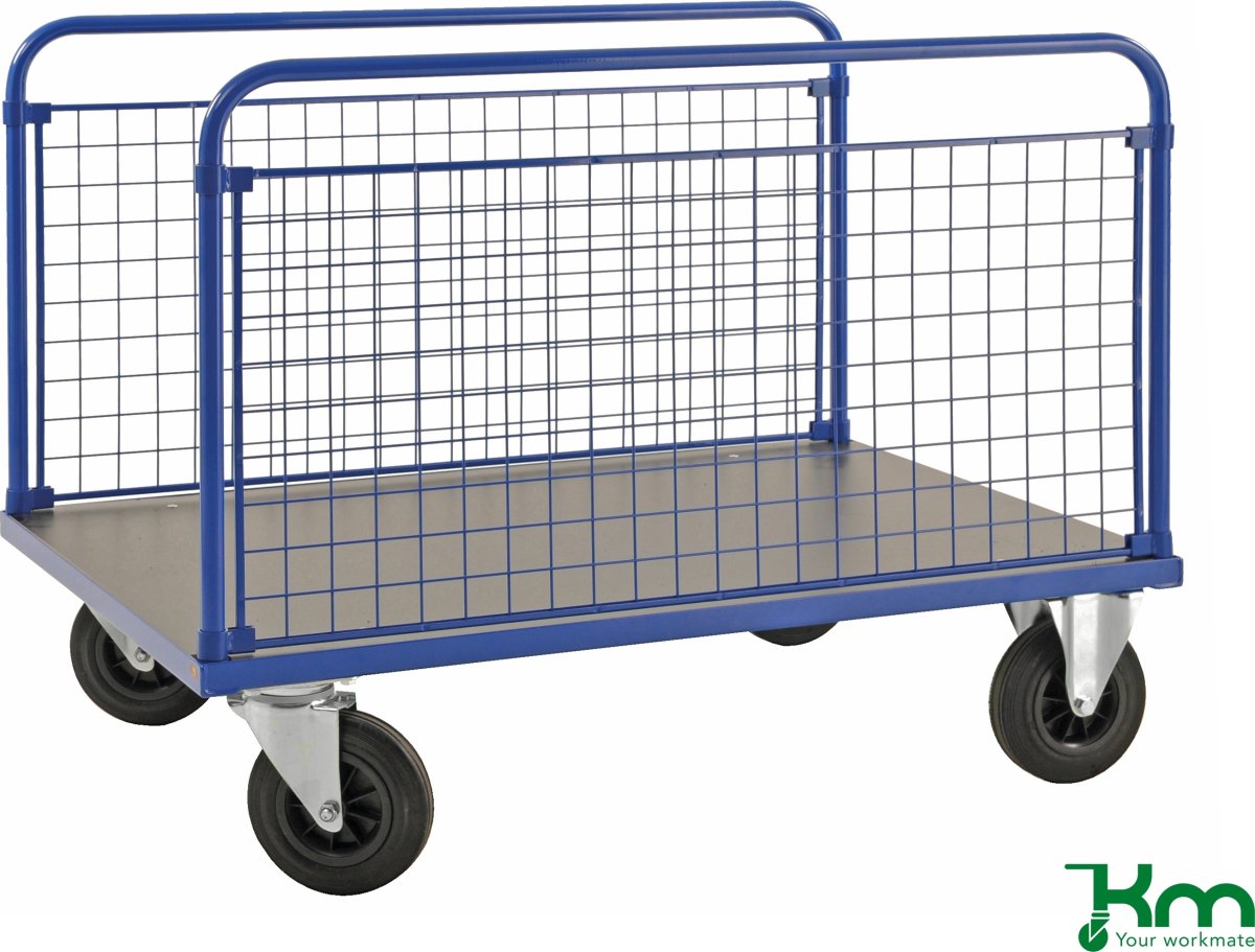 Flexi 230, 2 gittergavle, 100x70x90, Blålak. stål