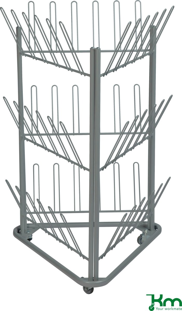 Skostativ, 780x714x1192, Grålakeret