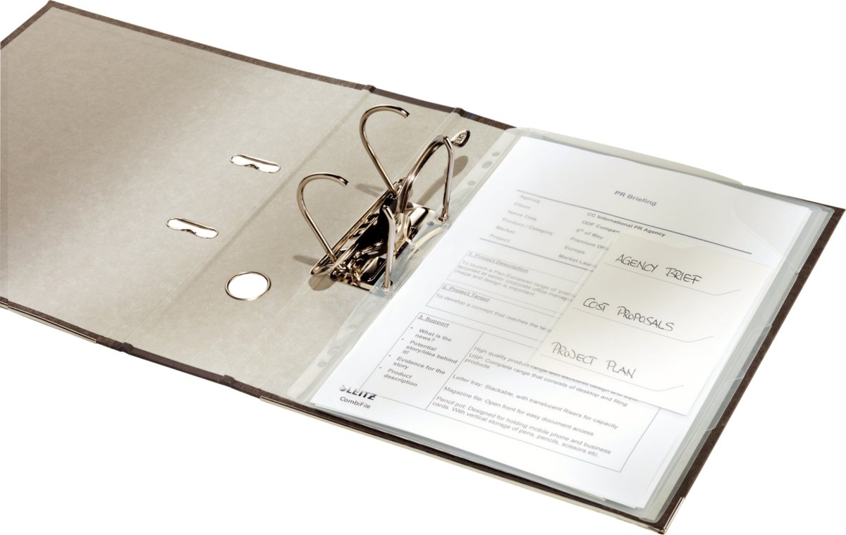 Leitz CombiFile chartek, med 3 rum, klar, (3stk)