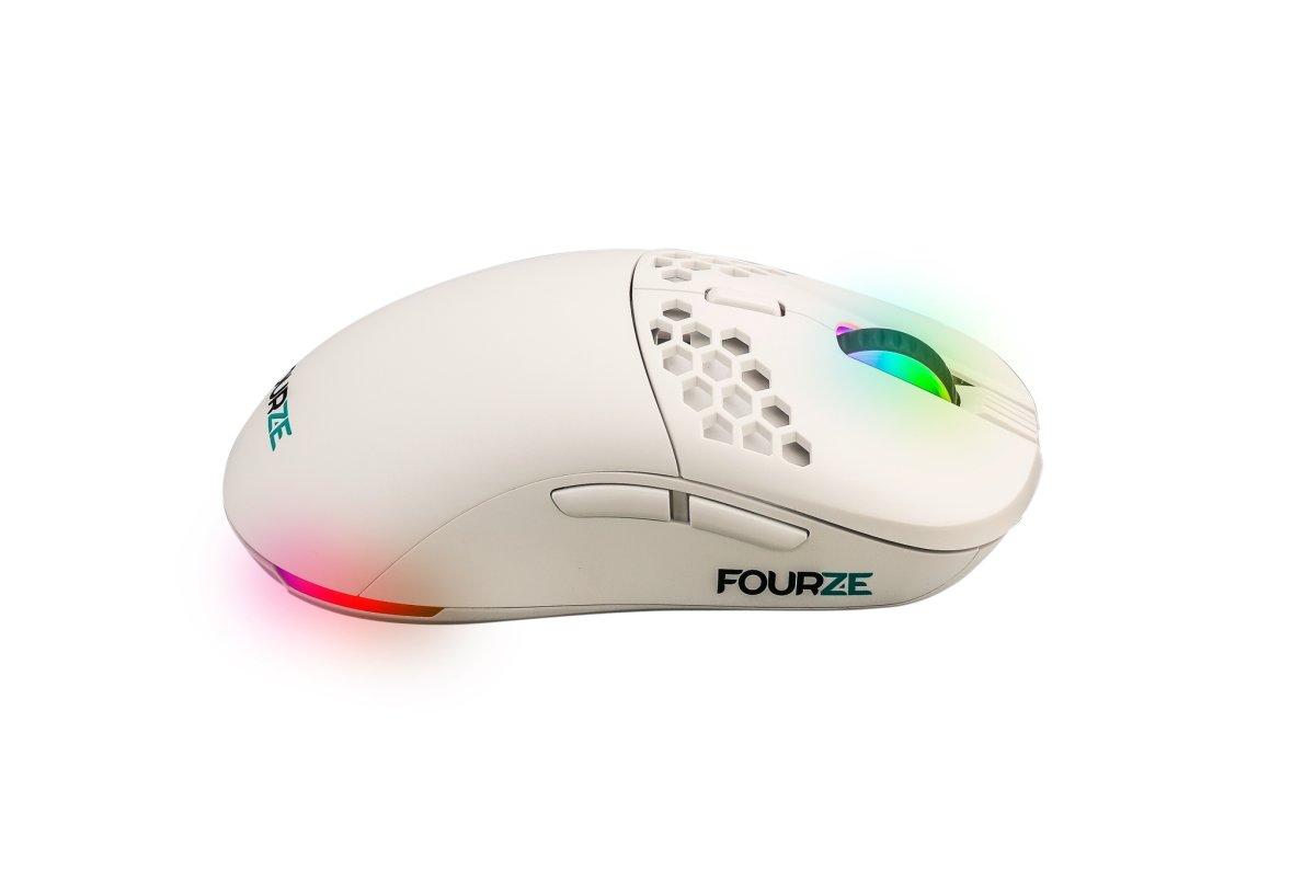 Fourze GM900 trådløs gaming mus, hvid