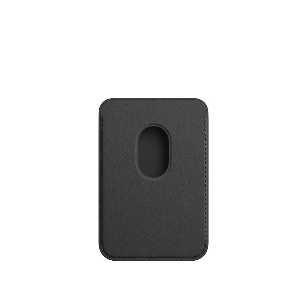 Apple iPhone læder kortholder med MagSafe, sort
