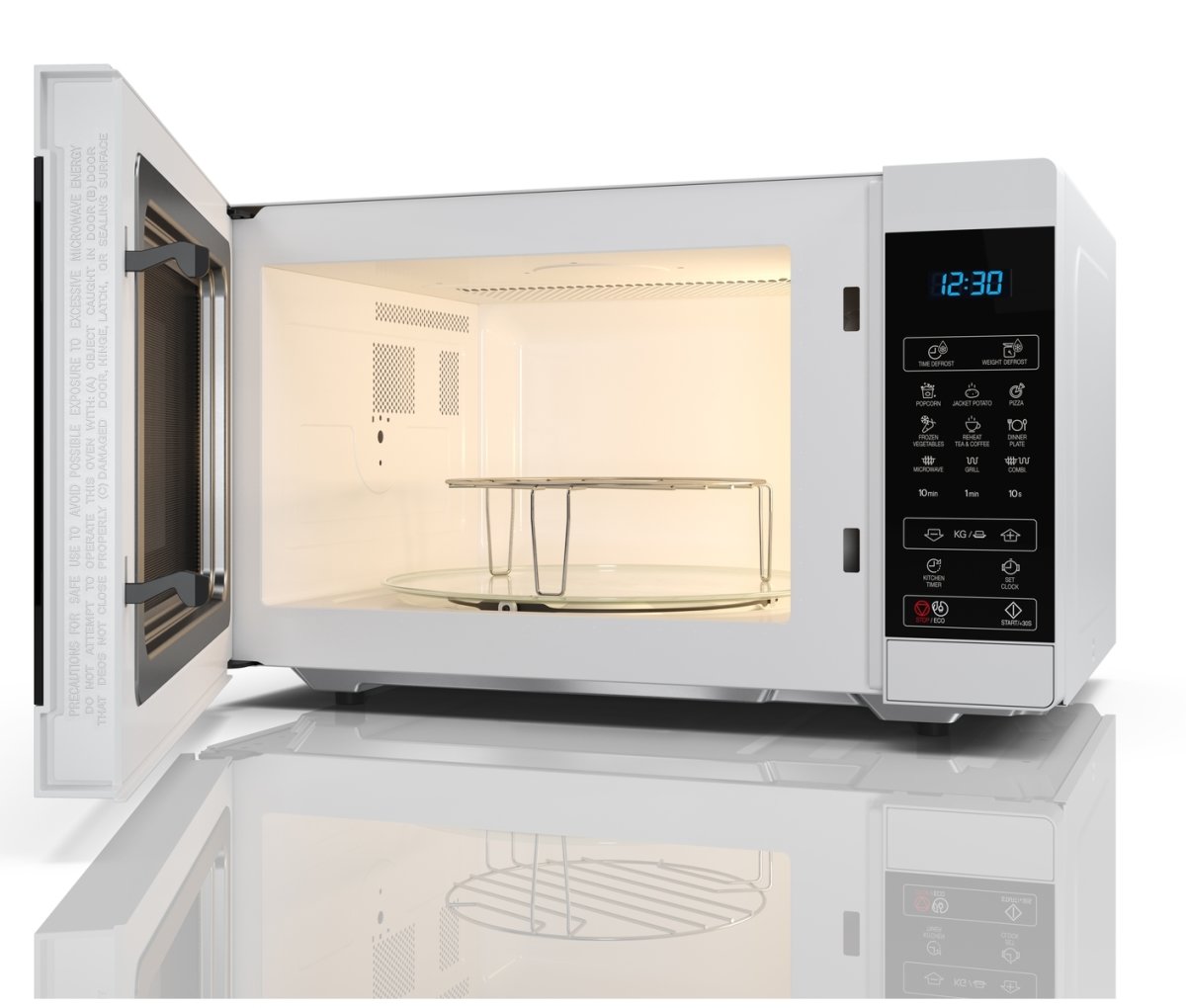 Sharp YC-MG51EW Mikrobølgeovn, 900W, hvid