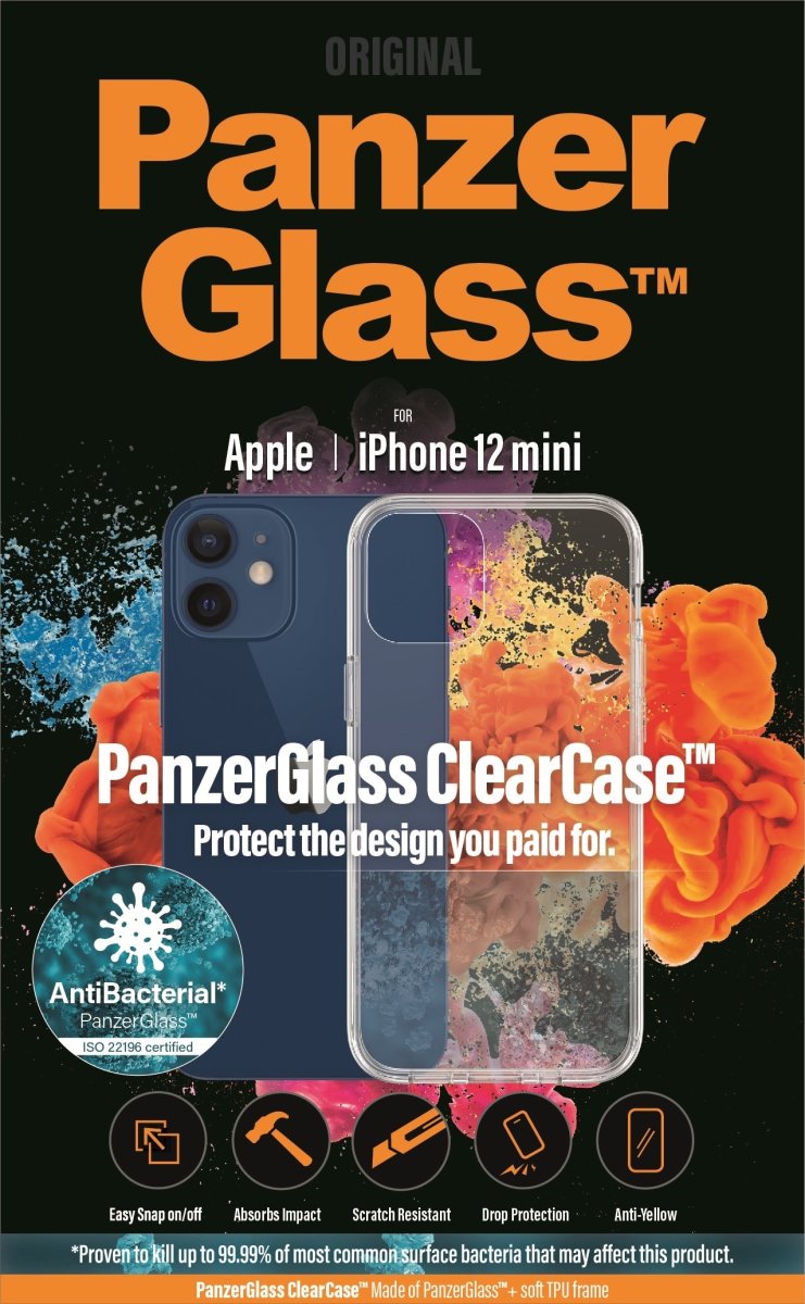 Panzerglass ClearCase cover til iPhone 12 Mini