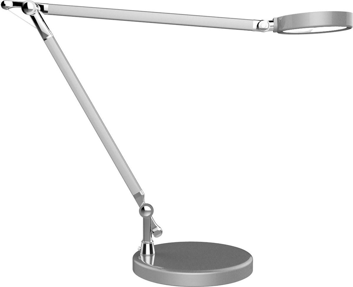 Unilux Senza 2.0 bordlampe, Sølvfarvet
