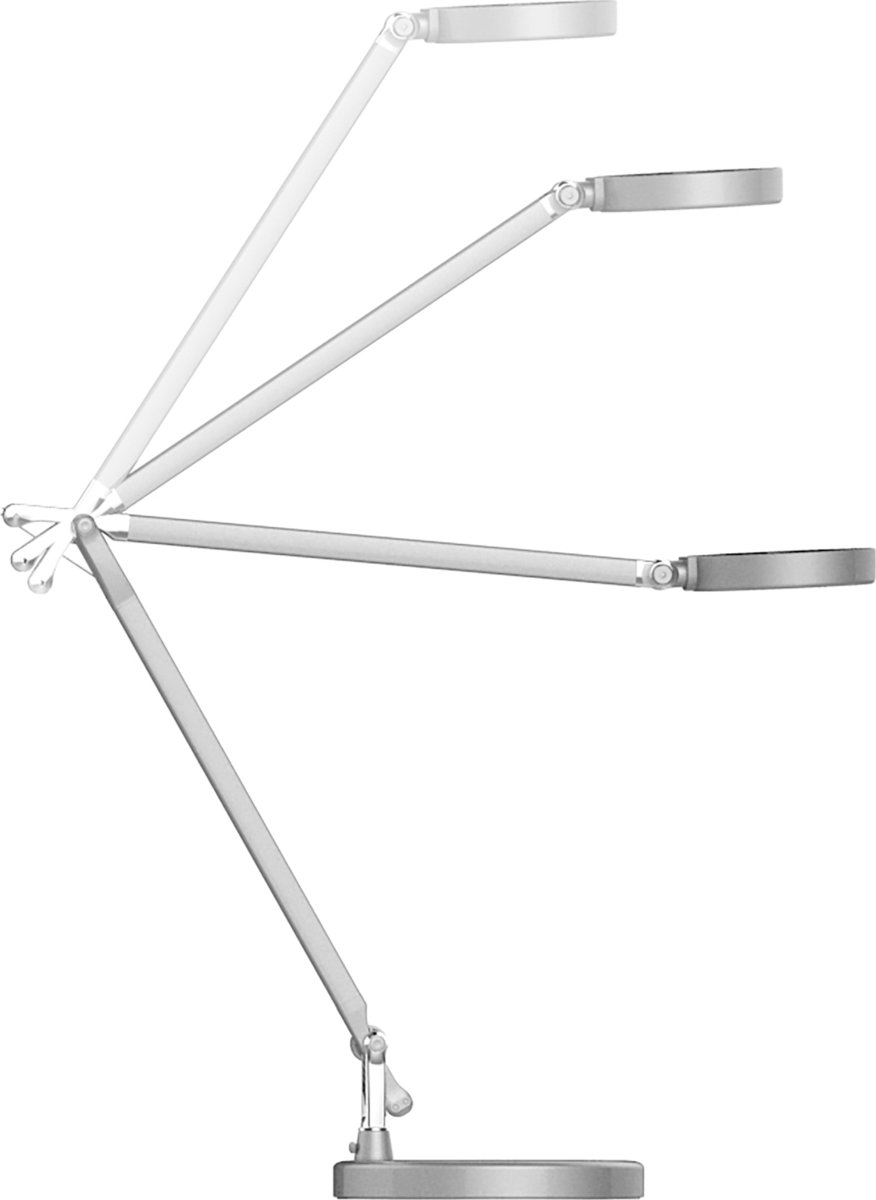 Unilux Senza 2.0 bordlampe, Sølvfarvet