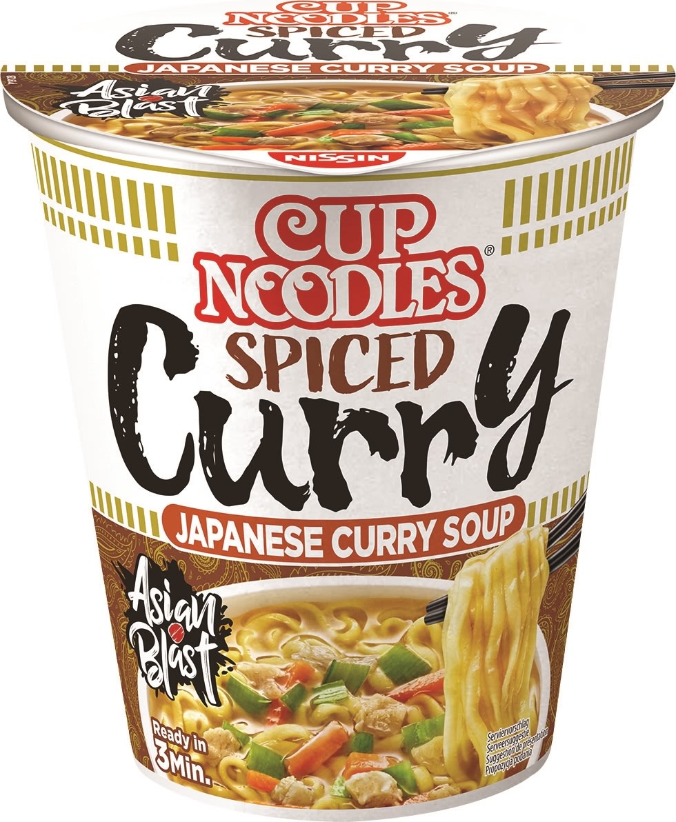 Nissin Cup Noodles Spiced Curry, 67 g