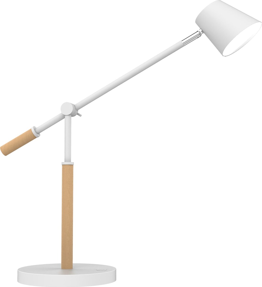 Unilux Vicky bordlampe, Hvid/bøg