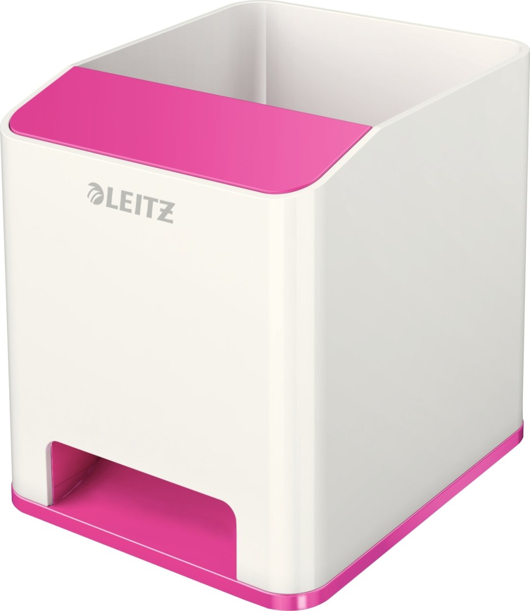 Leitz WOW Sound Penneholder | Hvid/pink