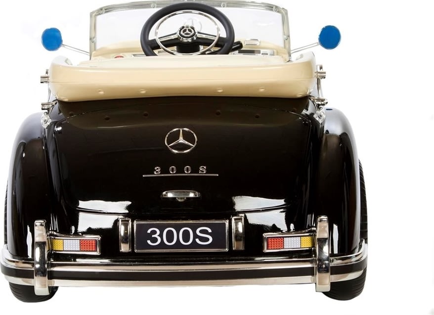El-drevet Mercedes 300S børnebil, 12V, sort