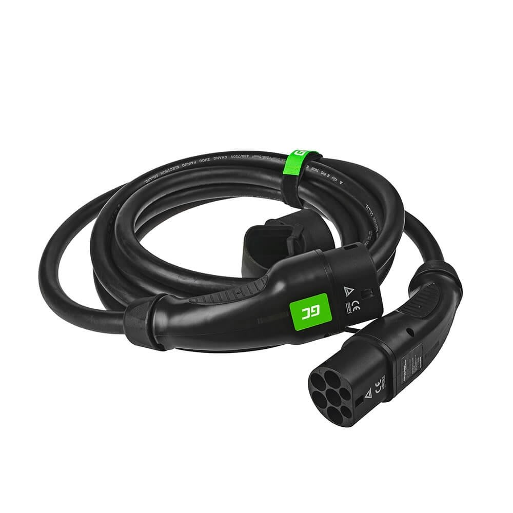 GREENCELL EV07 22kW ladekabel til elbil, 5 m