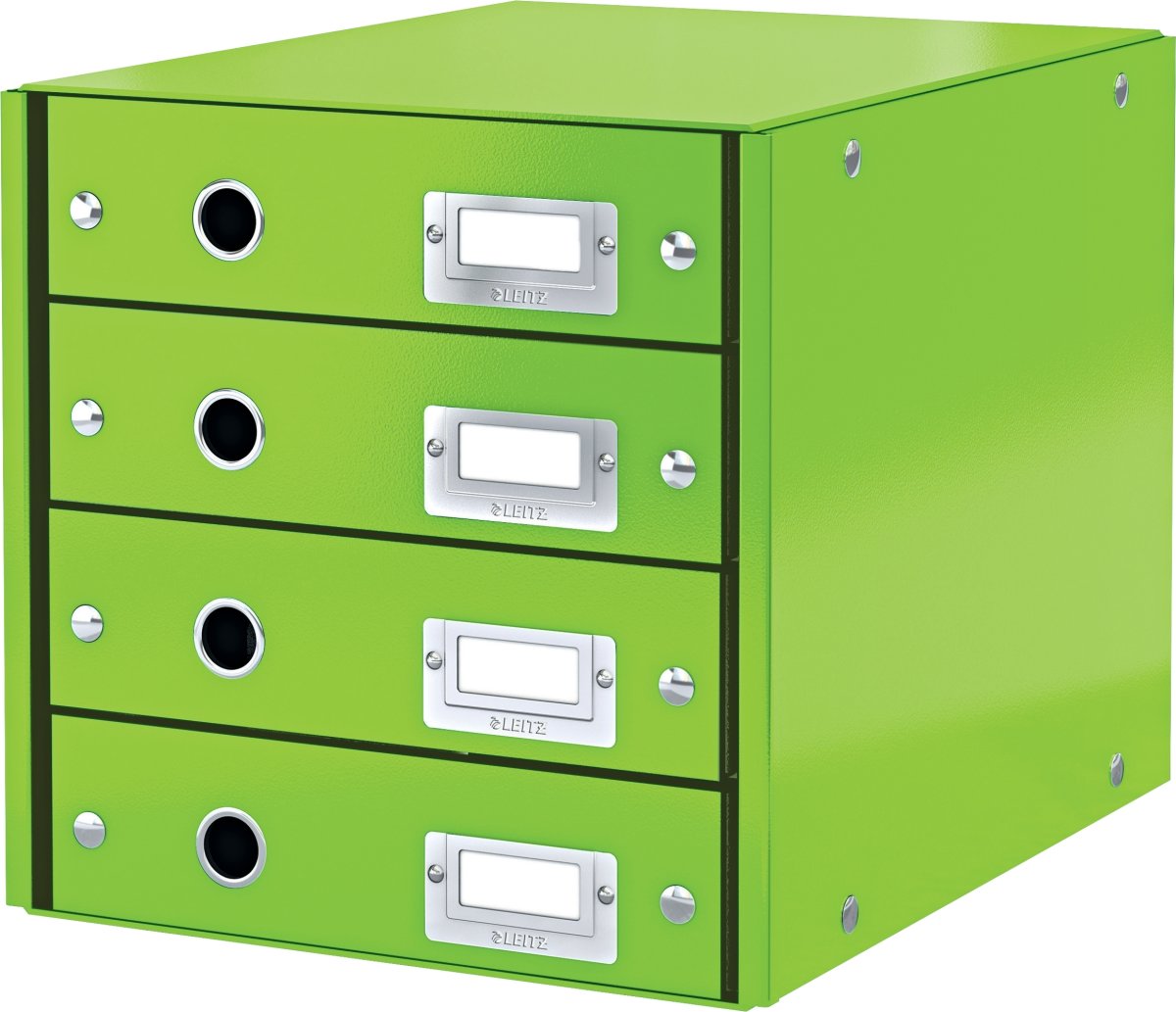 Leitz Click & Store Skuffekabinet | 4 rum | Grøn