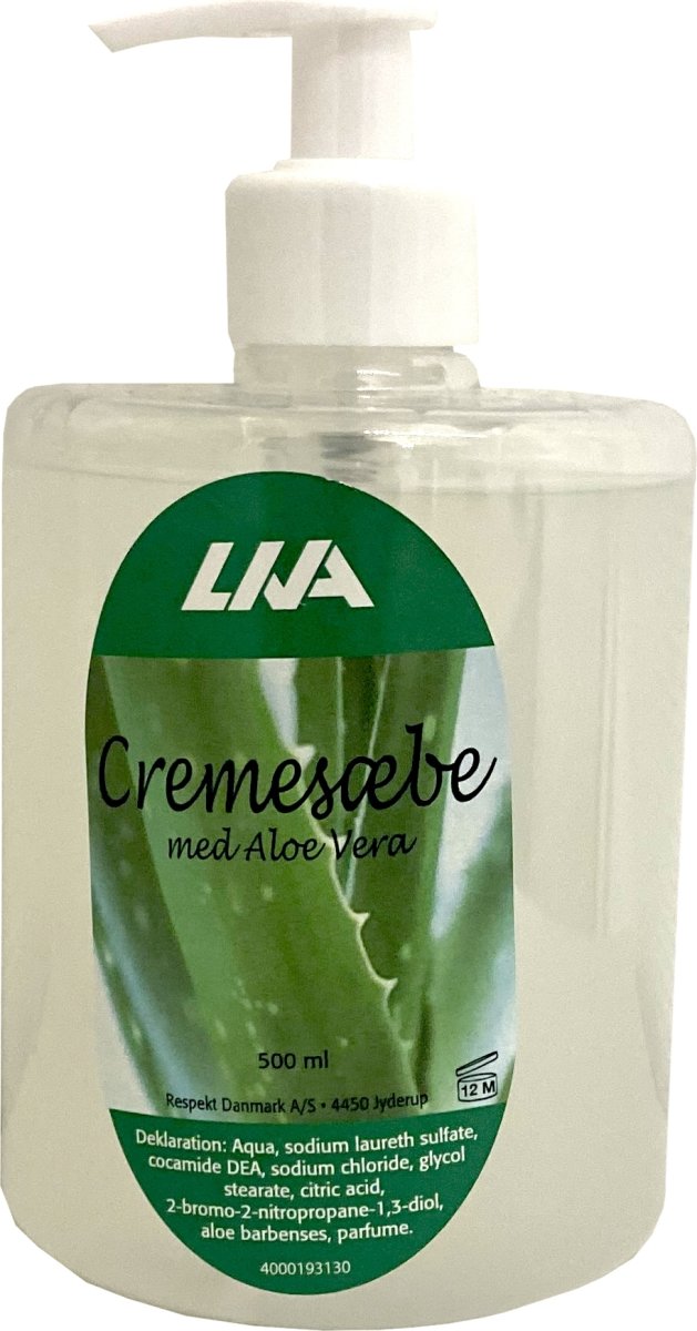 Liva Cremesæbe m. aloe vera, 500 ml