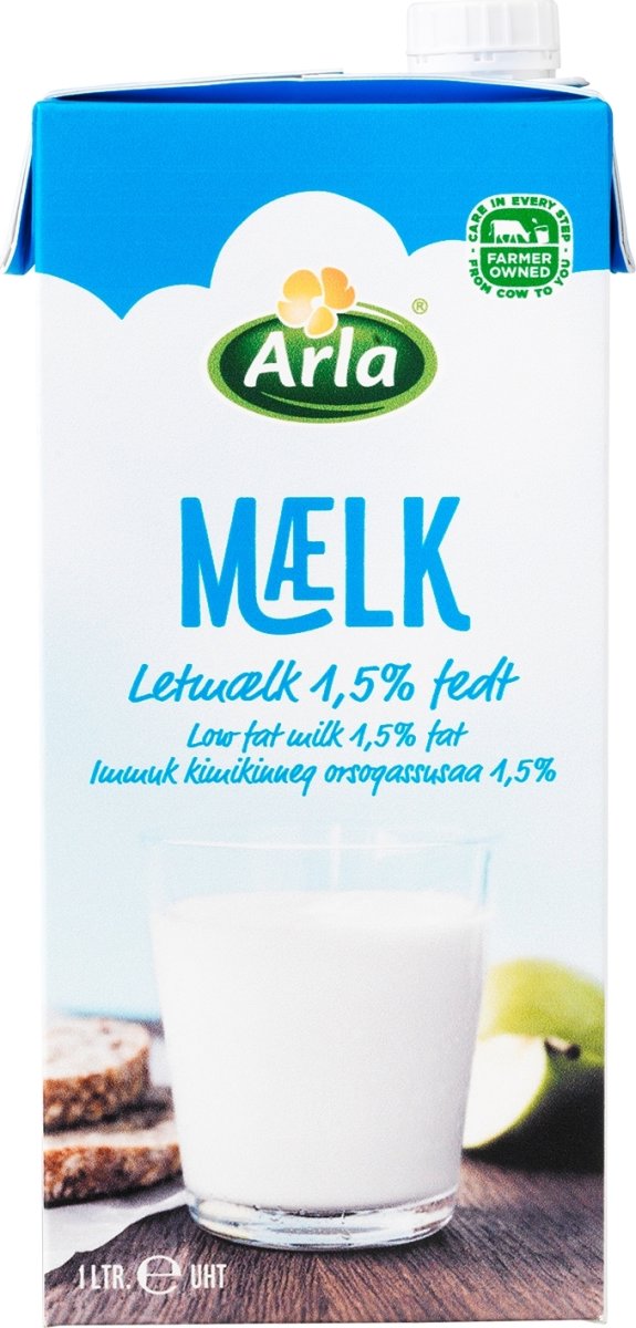 Arla Letmælk 1,5% UHT, 1L