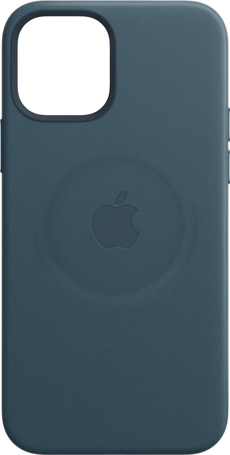 Apple læder etui til iPhone 12|12 Pro, østersblå