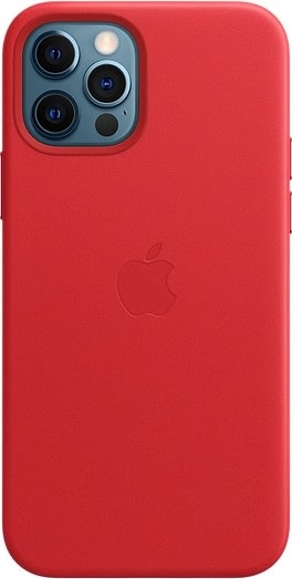 Apple læder etui til iPhone 12|12 Pro, rød
