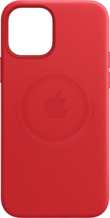 Apple læder etui til iPhone 12 Pro Max, rød