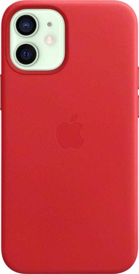 Apple læder etui til iPhone 12 mini, (PRODUCT)RED