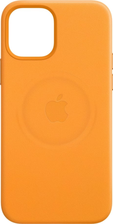Apple læder etui til iPhone 12 mini, orange