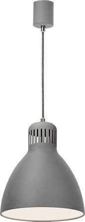 Luxo L-1 E27 loftslampe, Ø28, grå