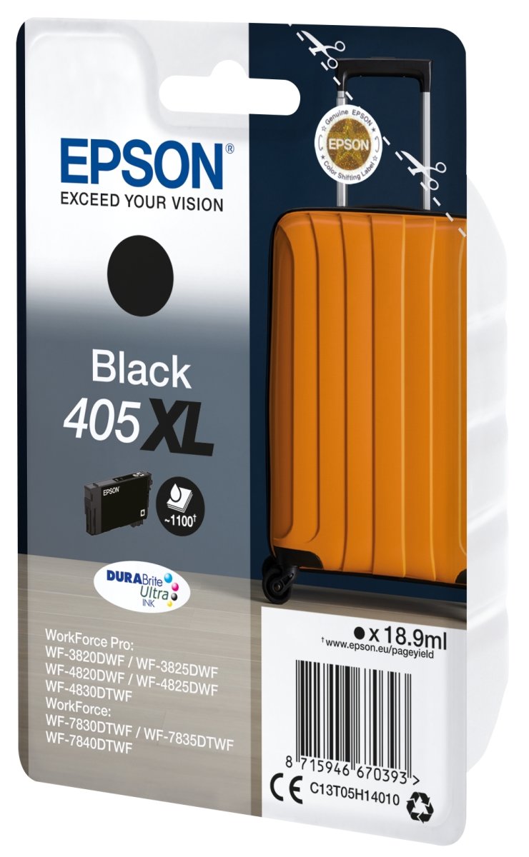 Epson T405 XL blækpatron, sort