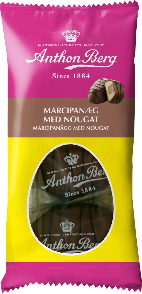 Anthon Berg Marcipanæg med nougat, 3 stk