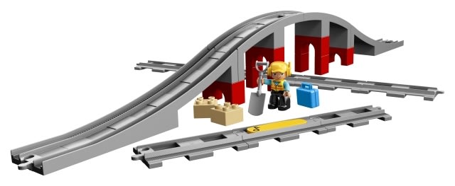 LEGO Duplo Town 10872 Togbro og spor, 2-5 år
