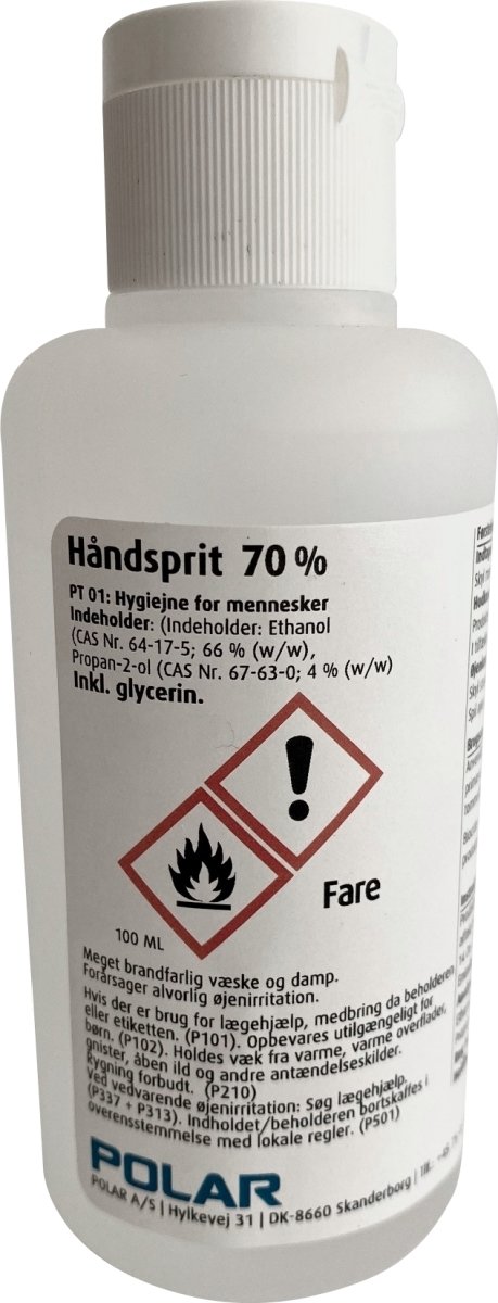 Polar Hånddesinfektion 70% | Flydende | 100 ml