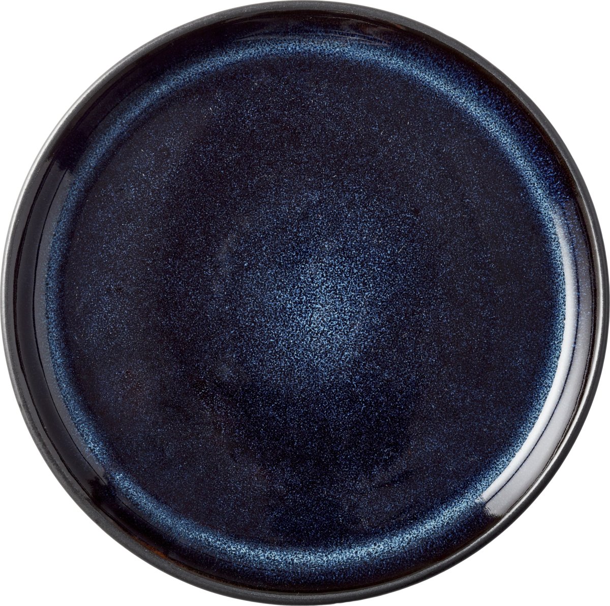 Bitz Gastro tallerken sort/blå, Ø 17 cm
