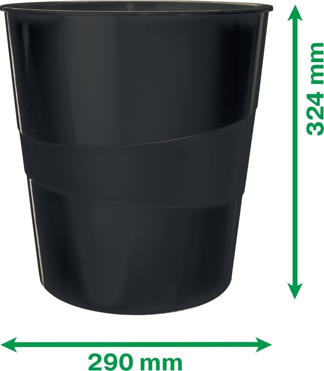 Leitz Recycle Papirkurv | 15 liter | Sort