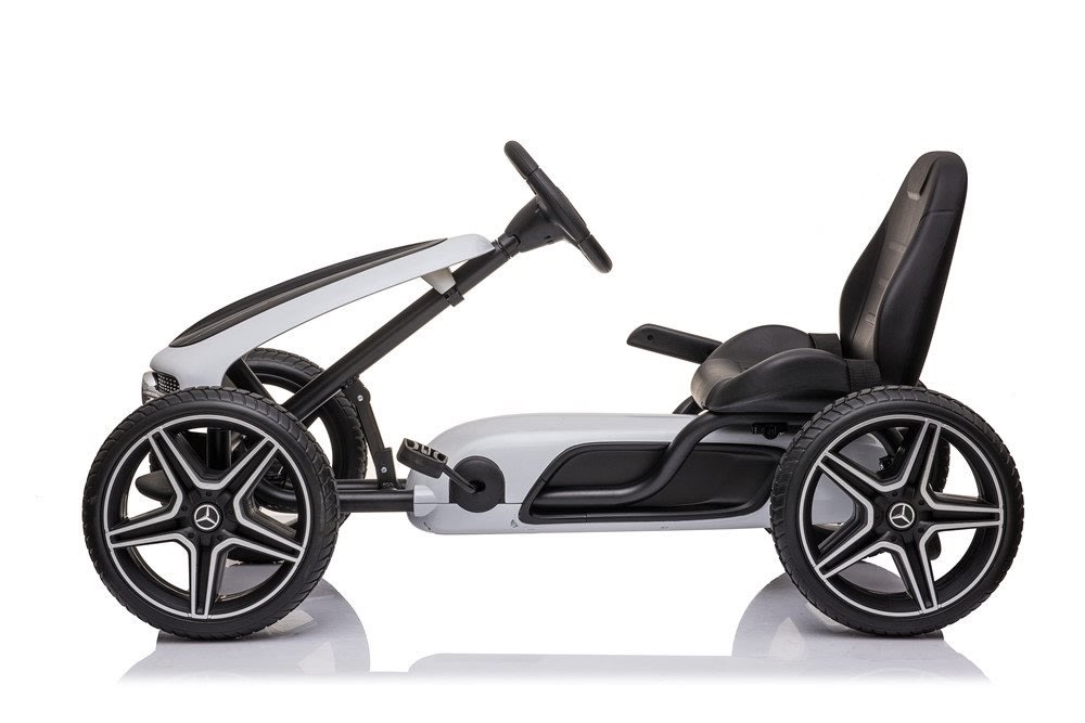 Mercedes Benz pedal-drevet Gokart til børn, hvid