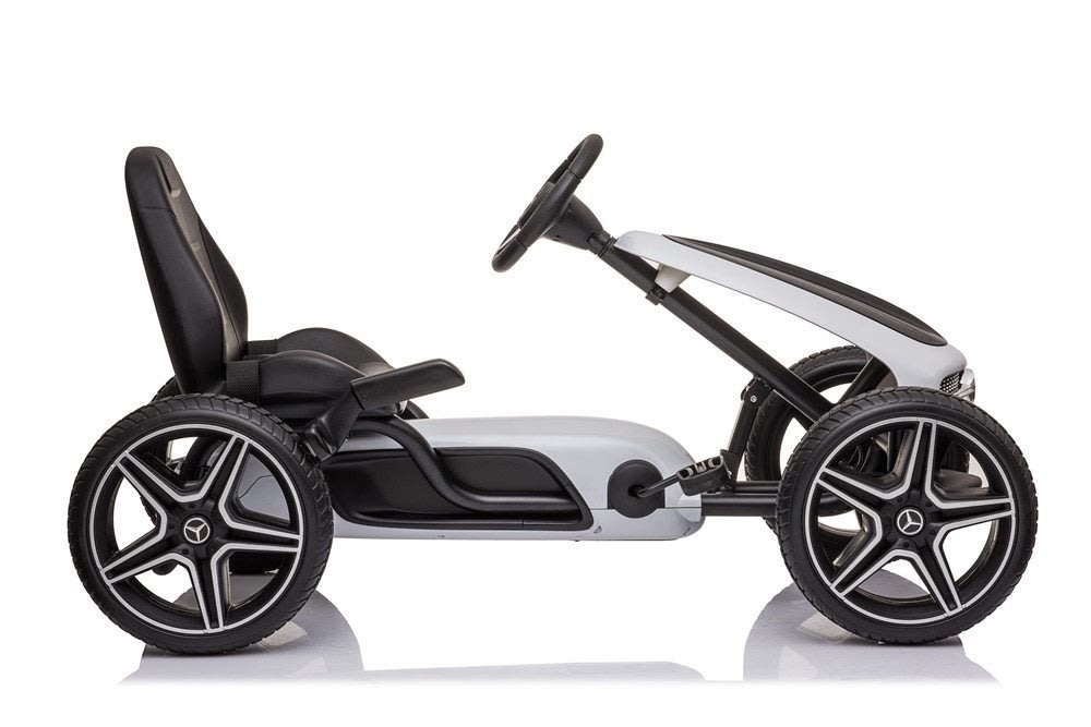 Mercedes Benz pedal-drevet Gokart til børn, hvid