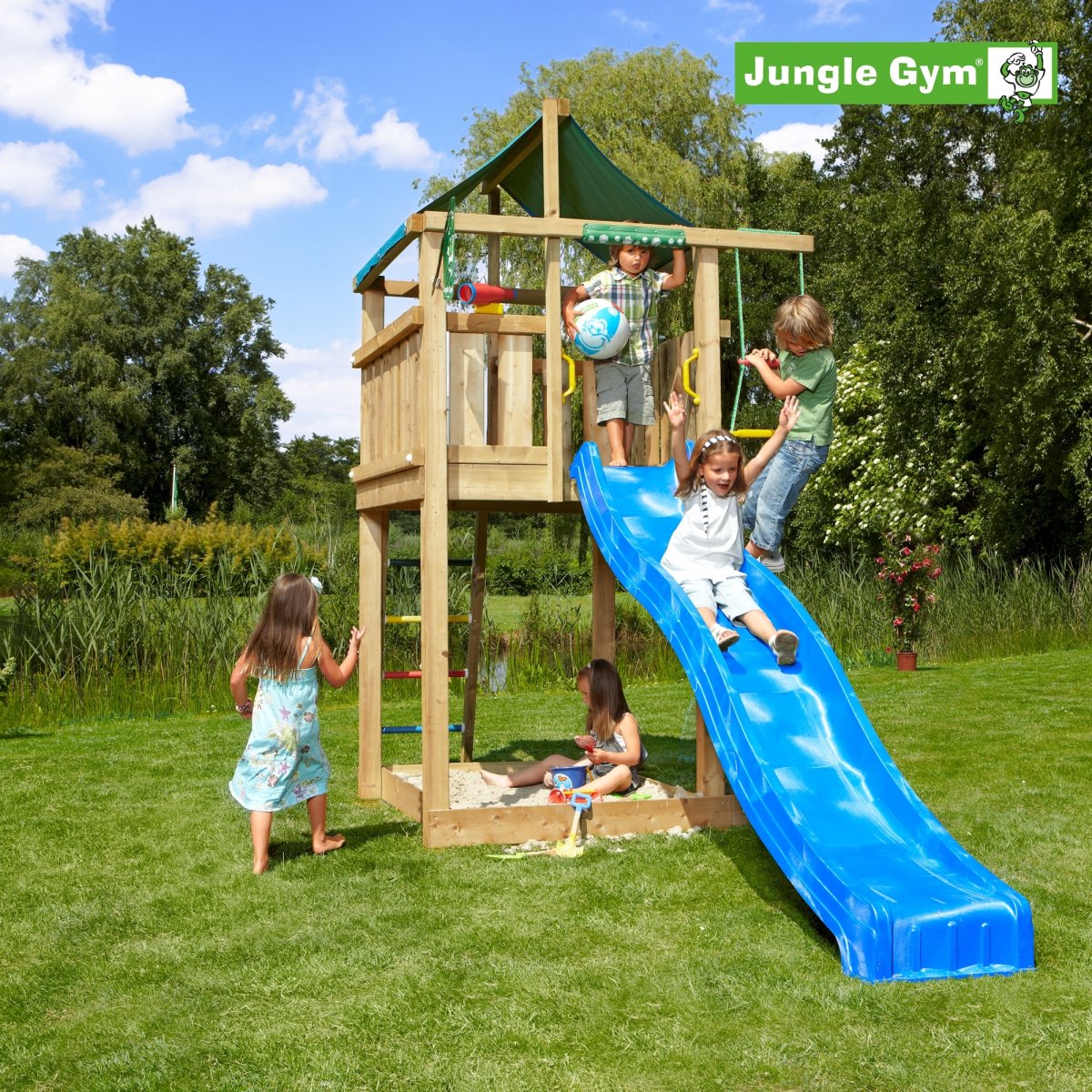 Jungle Gym Lodge legetårn komplet