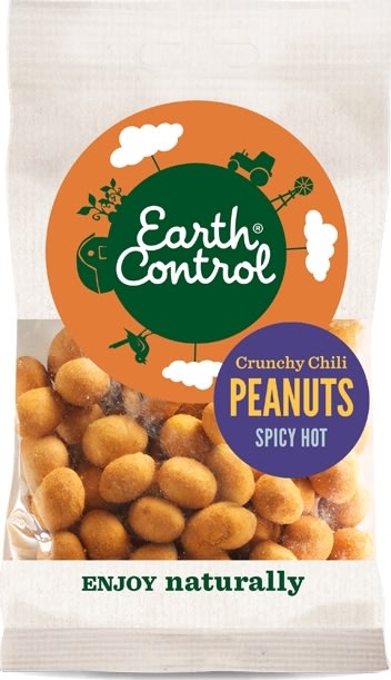 Earth Control Hot Chili Peanuts, 40 g