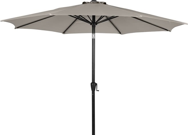 Felix parasol m/krank og tilt Ø3 m, flint grå