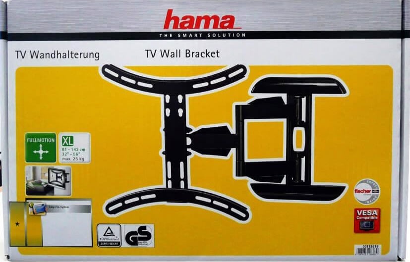 Hama Fullmotion 32-65" TV Vægbeslag, sort