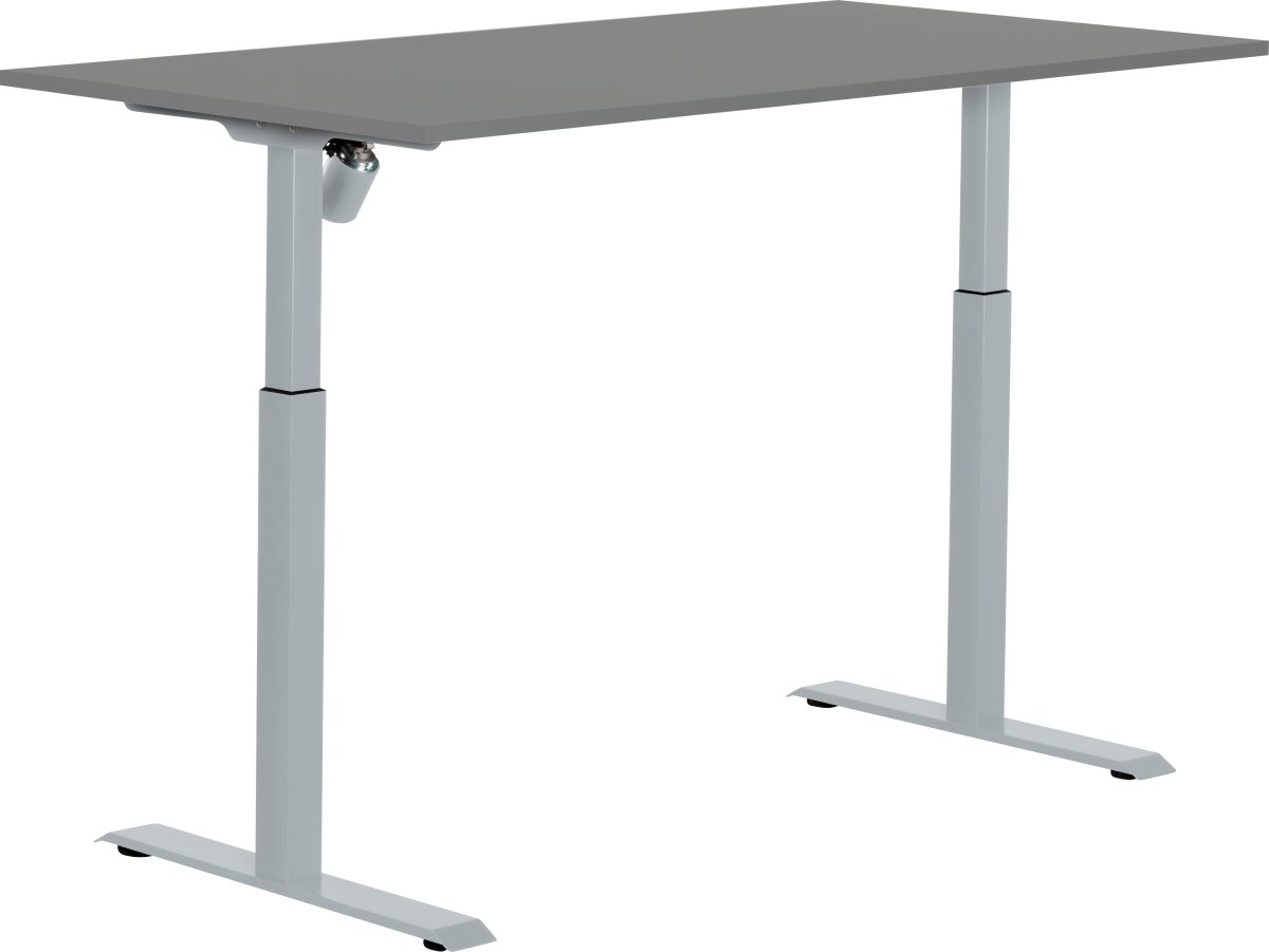 Sun-Flex II hæve/sænkebord, 151x80, Antracit/grå