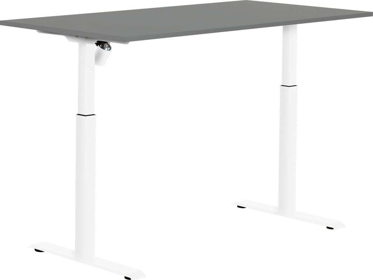 Sun-Flex II hæve-sænkebord, 151x80, Antracit/hvid