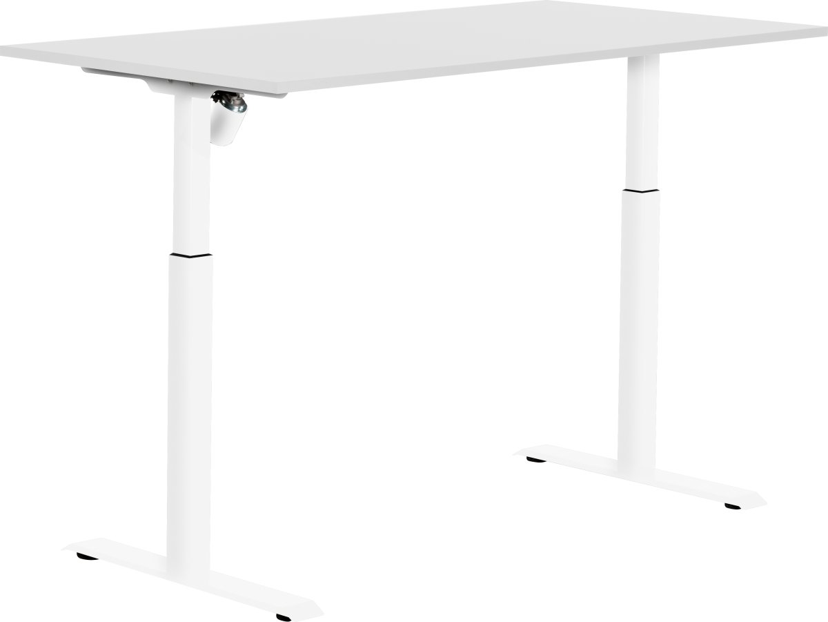 Sun-Flex II hæve-sænkebord, 151x80, Hvid/hvid