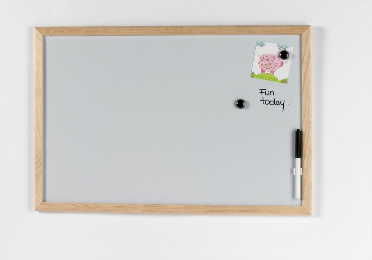 Naga whiteboard med træramme, 60x40 cm
