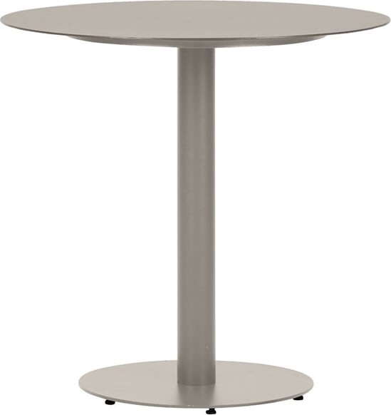 Hector Cafebord Ø70 cm, metal, grå