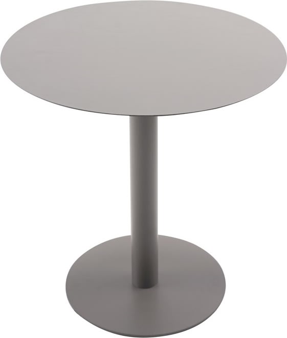 Hector Cafebord Ø70 cm, metal, grå