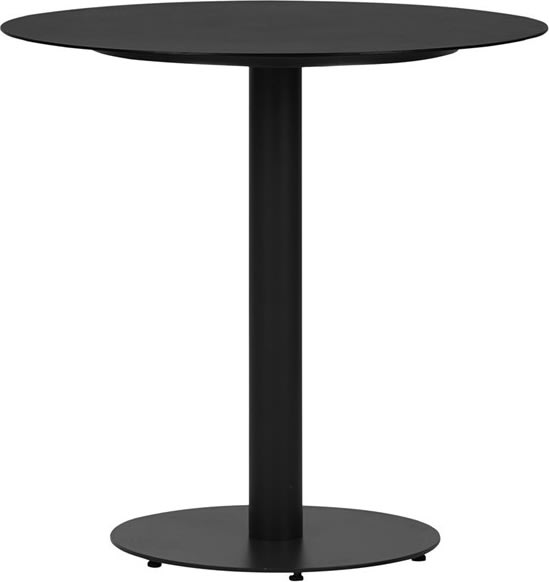 Hector Cafebord Ø70 cm, metal, sort