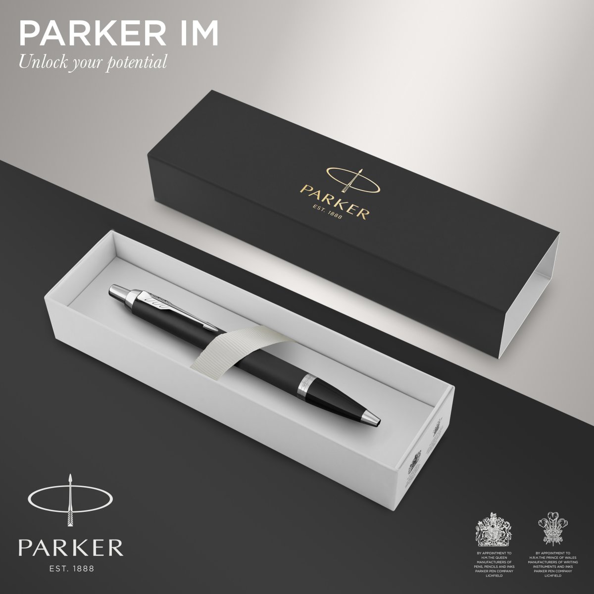 Parker IM Essential Matte Black CT Kuglepen | M