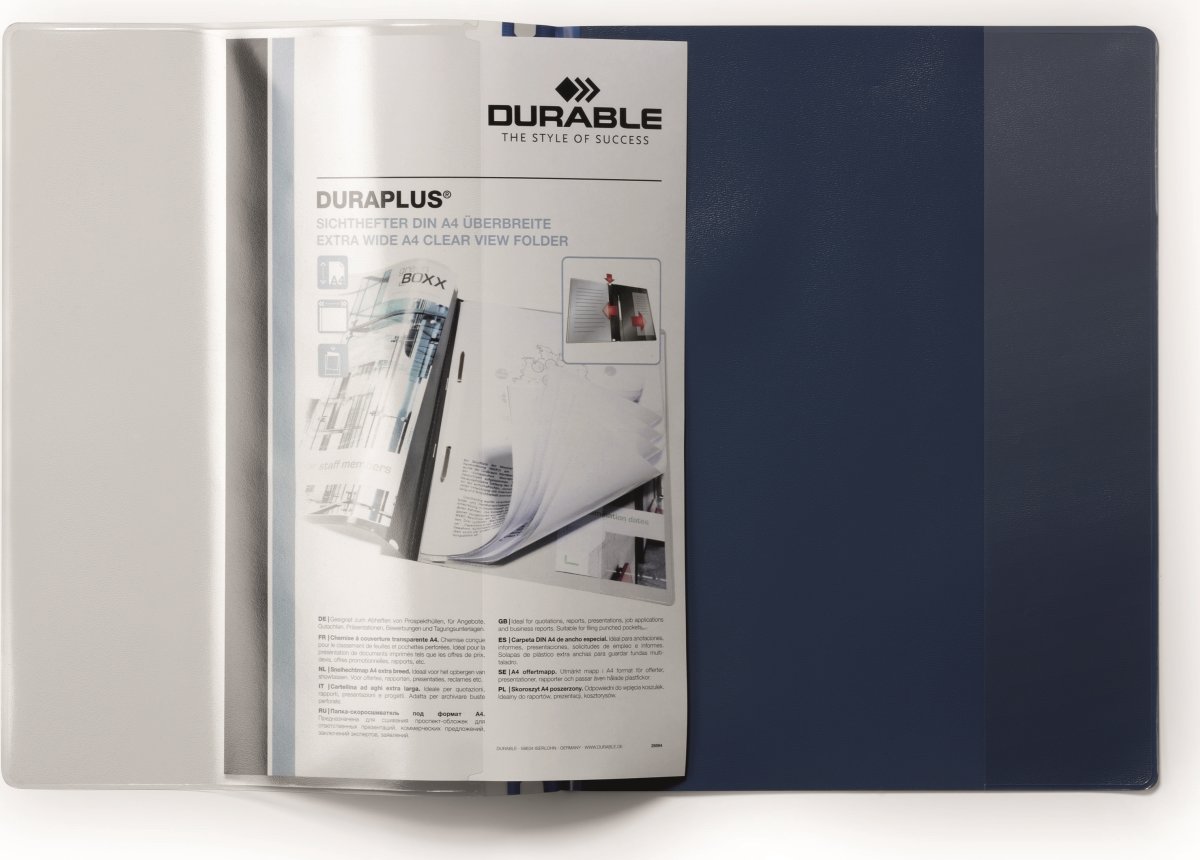 Durable Duraplus Tilbudsmappe | A4+ | Mørk blå