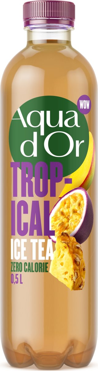 Aqua d'or Ice Tea Tropical, sukkerfri 0,5 L