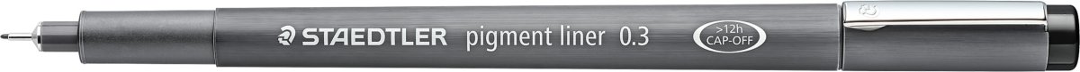 Staedtler Pigment 308 Fineliner | 0,3 mm | Sort