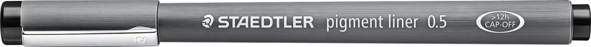 Staedtler Pigment 308 Fineliner | 0,5 mm | Sort